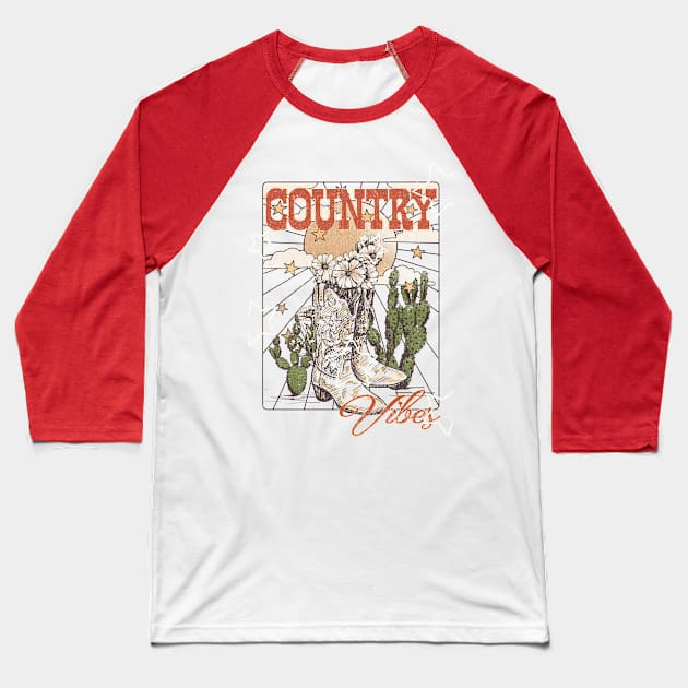 country vibes Baseball T-Shirt by LifeTime Design